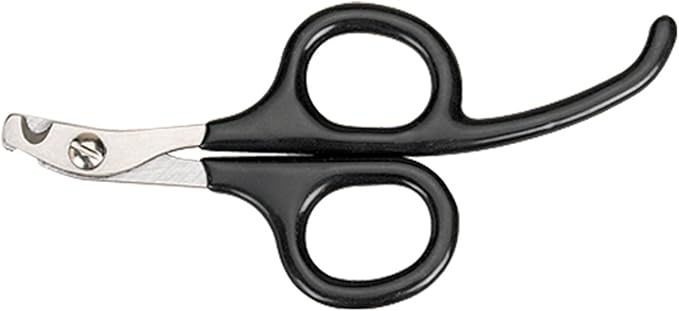 Master Grooming Tools Pet Nail Scissors with Finger Rests—Stainless Steel Scissors for Trimming Nails on Cats and Birds - Small, 3½"