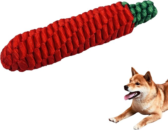 Dog Rope Toy,Tug of War Dog Toy,Puppy Teething Chews,Dog Chew Toys,Red Pepper Dog Toys for Small Dogs 2024 New