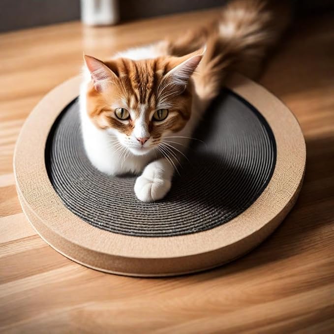 Cat Scratch Pads Round, Cat Scratcher Cardboards, Refill, Replacement, Insert - 3 Pack