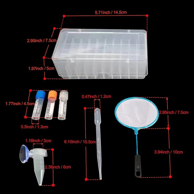 brine Shrimp Egg Dispense Storage Bottle kit for brine Shrimp Hatchery with 50 brine Shrimp Egg Collection Bottles,Bottles Holder,3 Aquarium feeders,2 Automatic Feeding Bottles,Collecting net