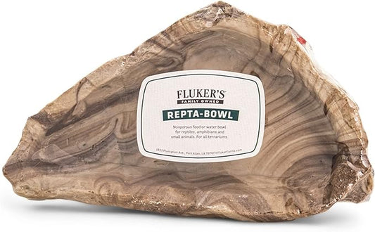 Fluker's Repta Bowl, Food and Water Bowl for Reptiles and Small Animals, Large 9"