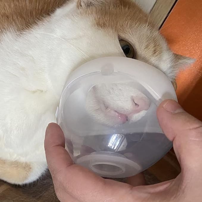 Lying Down Nebulizer Cup and Inhaler Mask for Cats and Small Dogs, Oxygen Mask for Pets (No Nebulizer Device) (S)