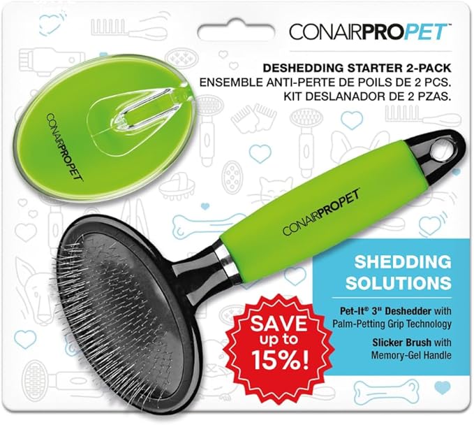 CONAIRPROPET Shedding Solutions Starter Value 2-PK