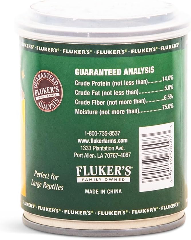 Fluker's Gourmet Canned Food for Reptiles, Fish, Birds and Small Animals, Insect Mix, 2.75 oz