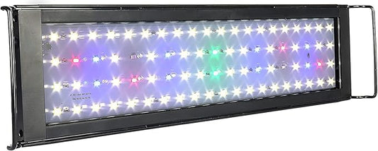 LED Aquarium Light, Full Spectrum Fish Tank Led Light with Aluminum Alloy Shell Extendable Brackets (20"-24")