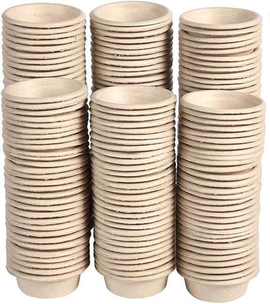 Paper Gecko Feeding Cups Reptiles Food and Water Bowls Feeder 0.5oz Small Cup Feeding Ledge Replacement Cups for Crested Gecko Lizards Spiders,100Pack