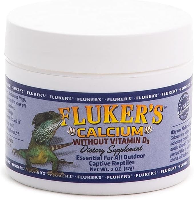 Fluker's Reptile Calcium Supplement Without Vitamin D3, 2 oz