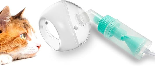 Lying Down Nebulizer Cup and Inhaler Mask for Cats and Small Dogs, Oxygen Mask for Pets (No Nebulizer Device) (S)