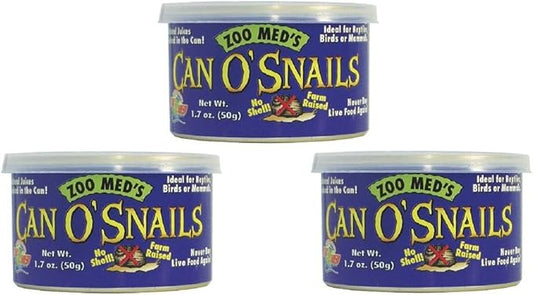 Zoo Med Can O' Snails Turtle Food, 1.7-Ounce (Pack of 3)