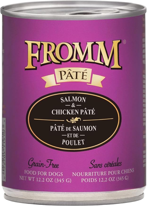 Fromm Salmon & Chicken Pate Dog Food - Premium Wet Dog Food - Salmon Recipe - Case of 12 Cans