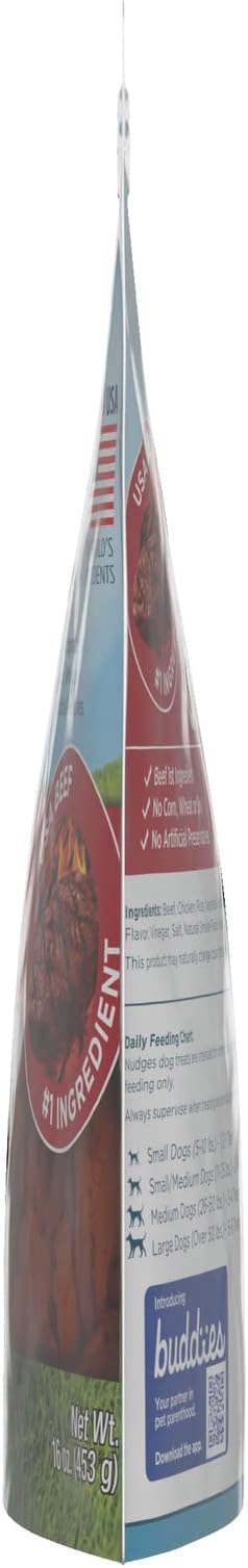 Blue Buffalo Nudges Grillers Natural Dog Treats, Steak, 16oz Bag