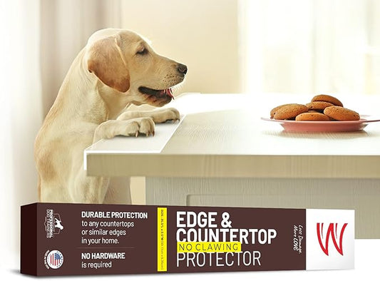 CLAWGUARD Edge and Countertop Protector from Dog Scratching Counter Easy Clean Install Paw Barrier 29.5 x 2.25 in