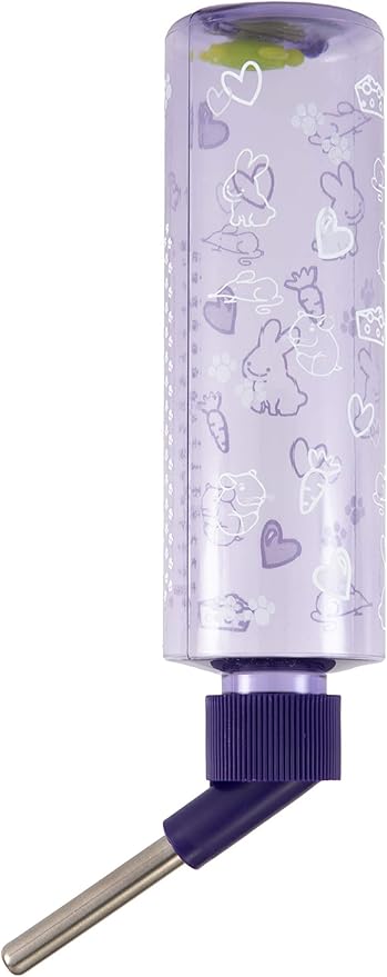 Lixit Standard Cage Water Bottles for Rabbits, Ferrets, Guinea Pigs, Hamsters, Rats, Mice and other Small Animal's (8 Ounce, Purple)