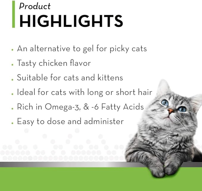 TOMLYN Laxatone Chicken-Flavor Hairball Remedy Chews for Cats and Kittens, 60ct