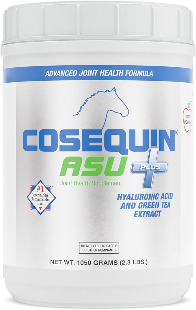 Nutramax Cosequin ASU Joint Health Supplement for Horses - Powder with Glucosamine, Chondroitin, MSM, ASU, Green Tea Extract, and Hyaluronic Acid, 1050 Grams