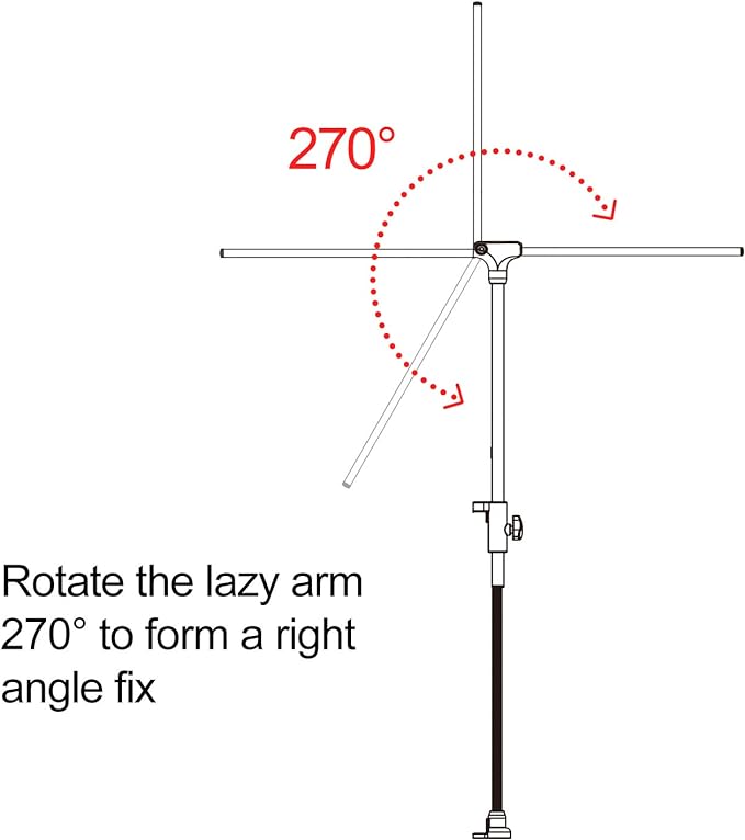 REPTI ZOO Reptile Lamp Stand Lamp Fixture Hanger Adjustable Metal Lamp Holder Support for Reptile Terrarium Tank Vivarium Habitat Cage