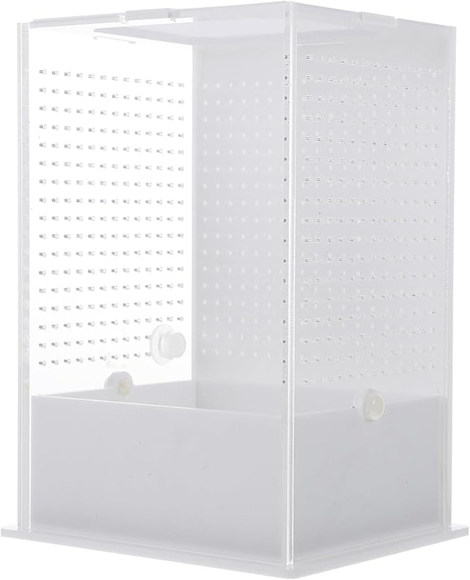 POPETPOP 2 Pcs Villa Box Reptiles Glass Containers Snail Terrarium Tank Tarantula Herpcult Acrylic Climbing Pet White Gecko Lizard Terrarium Reptile Habitat