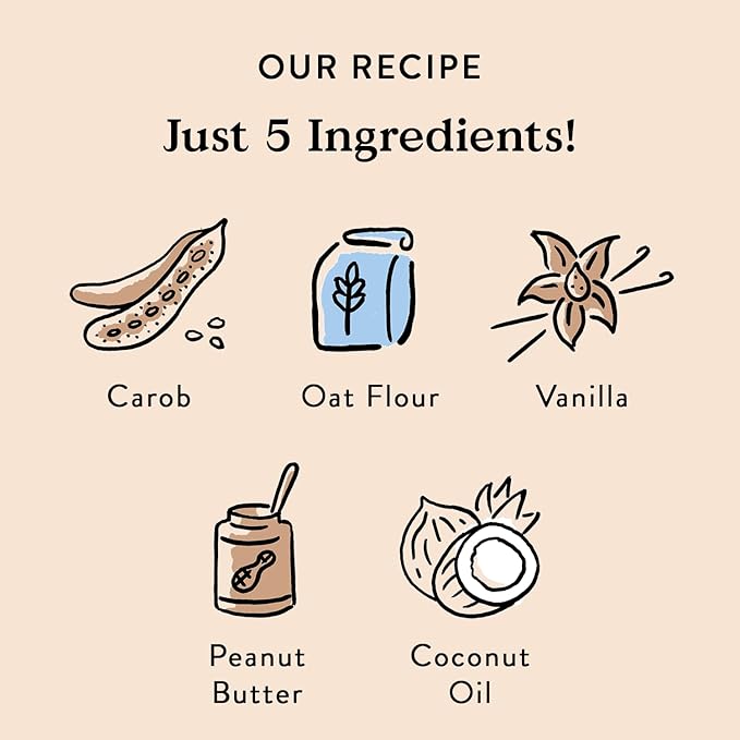 Bocce's Bakery Oven Baked Mud Pie Oh My Treats for Dogs, Everyday Wheat-Free Dog Treats, Made with Real Ingredients, All-Natural PB, Carob & Vanilla Biscuits, 5 oz