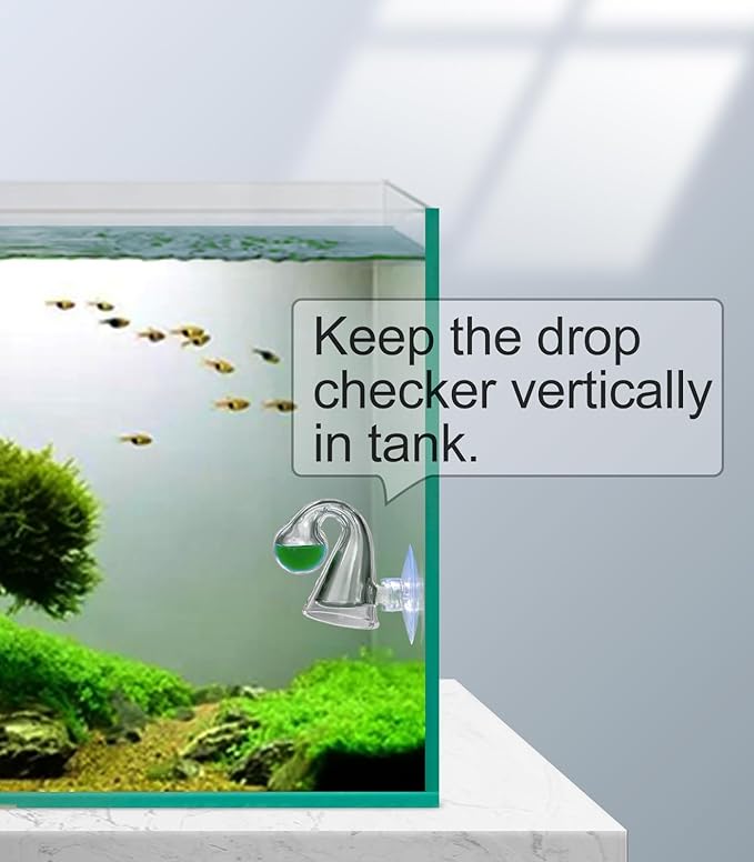 Aquatic CO2 Glass Drop Checker, Without Solution