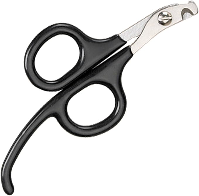 Master Grooming Tools Pet Nail Scissors with Finger Rests—Stainless Steel Scissors for Trimming Nails on Cats and Birds - Small, 3½"