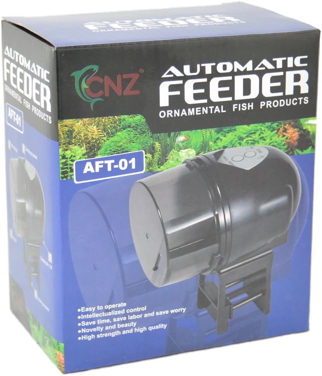 CNZ Aquarium Automatic Fish Feeder Auto Food Timer Feeder Adjustable Dispenser