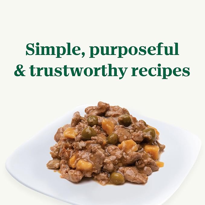 NUTRO PUPPY Grain Free Natural Wet Dog Food Bites in Gravy Tender Beef, Pea & Carrot Recipe, (24) 3.5 oz. Trays