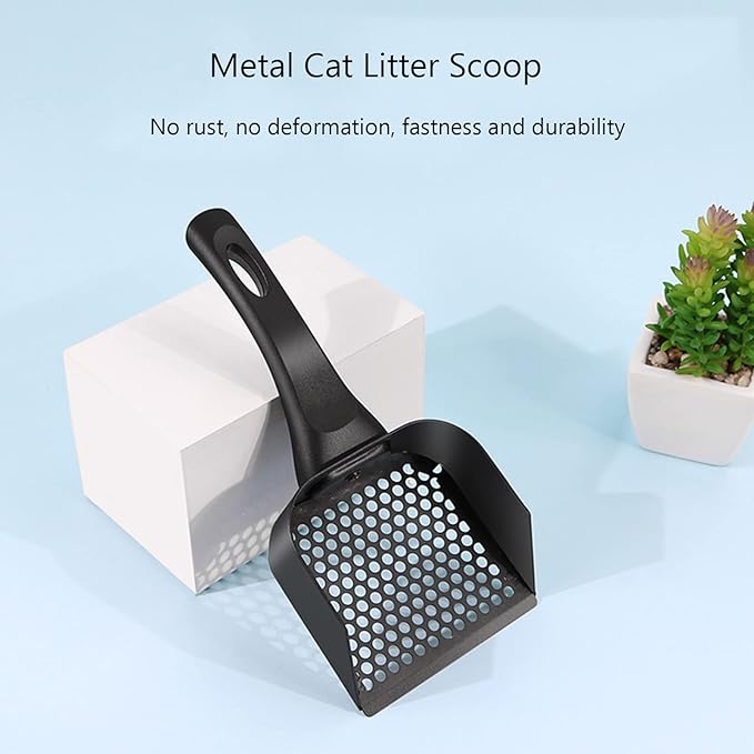 Metal Litter Scoop Cat Litter Scoop Durable Pet Poop Kitty Litter Shovel,Metal/5MM