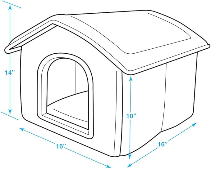 Best Pet Supplies Portable Indoor Pet House – Perfect for Cats & Small Dogs, Easy To Assemble – Cream