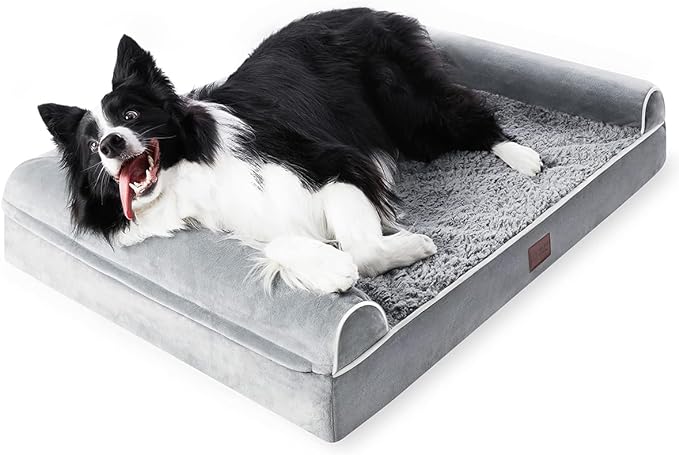 Jumbo Dog Bed for Large Dogs, Waterproof Orthopedic Dog Beds with Removable Washable Cover