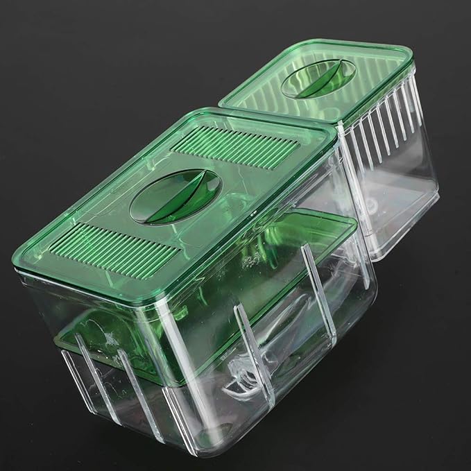 Fish Breeder Box Fish Hatchery Floating Fish Breeding Box with Removable Grating Fish Divider for Agressive Injured Pregnant Fishes