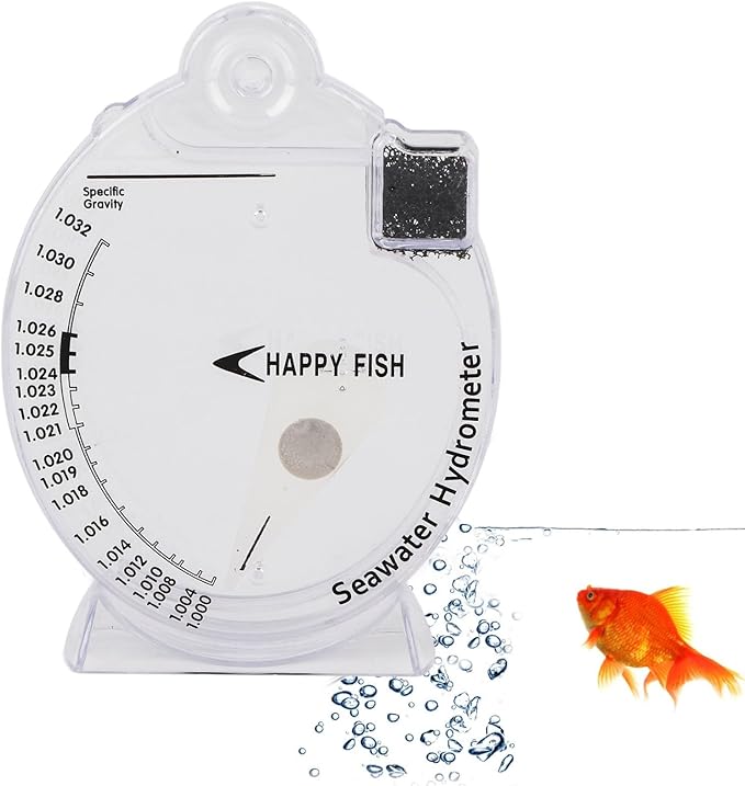 Zerodis Sea Hydrometer Salinity Specific Test Concentration Aquarium Testing Tool for Fish Water Marine Sea Saltwater(#1)