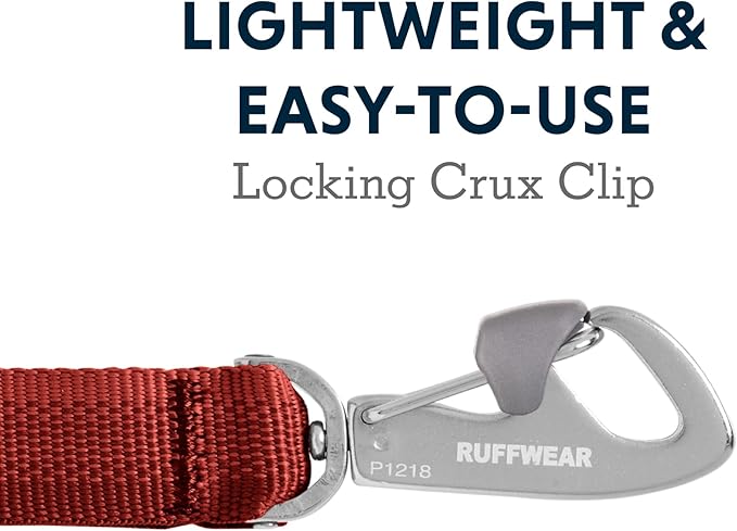 Ruffwear, Front Range Dog Leash, 5 ft Lead with Padded Handle for Everyday Walking, Red Clay