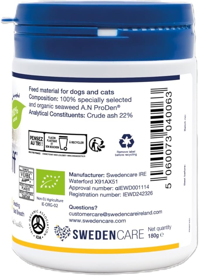 Proden PlaqueOff Dental Care for Dogs and Cats, 180gm