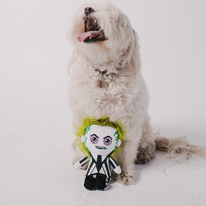 Buckle-Down Dog Toy, Horror, Plush Squeaker Beetljuice Standing Pose 7.5" x 5.5"