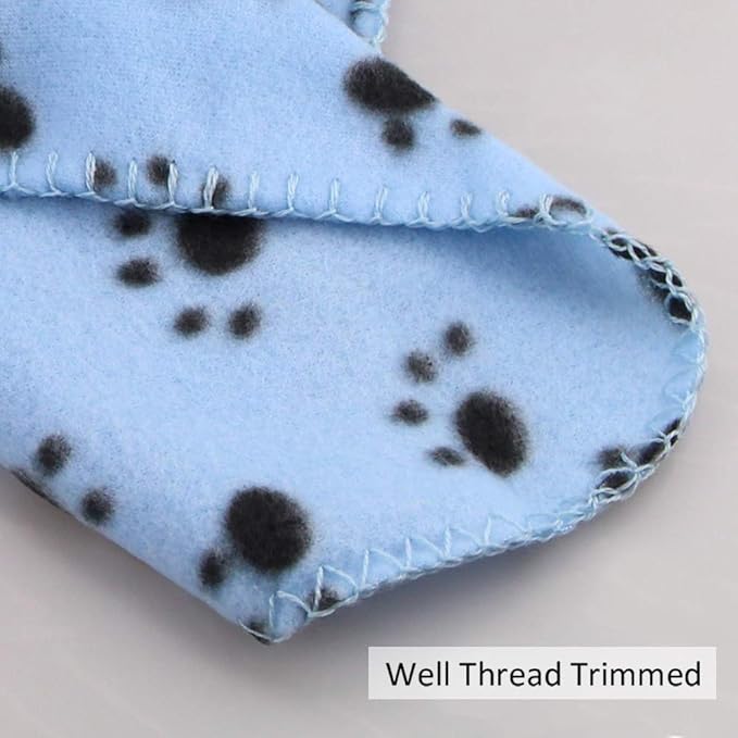 Comsmart Warm Paw Print Blanket/Bed Cover for Dogs and Cats