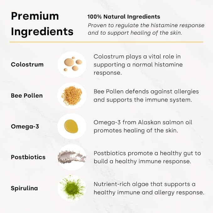 Kayode Itch & Allergy Chews - Natural Allergy Relief for Dogs. Premium Colostrum for Dogs, Bee Pollen for Dog Allergies. Alaskan Salmon Oil. Natural Itch Relief for Dogs. 90 Dog Allergy Chews.