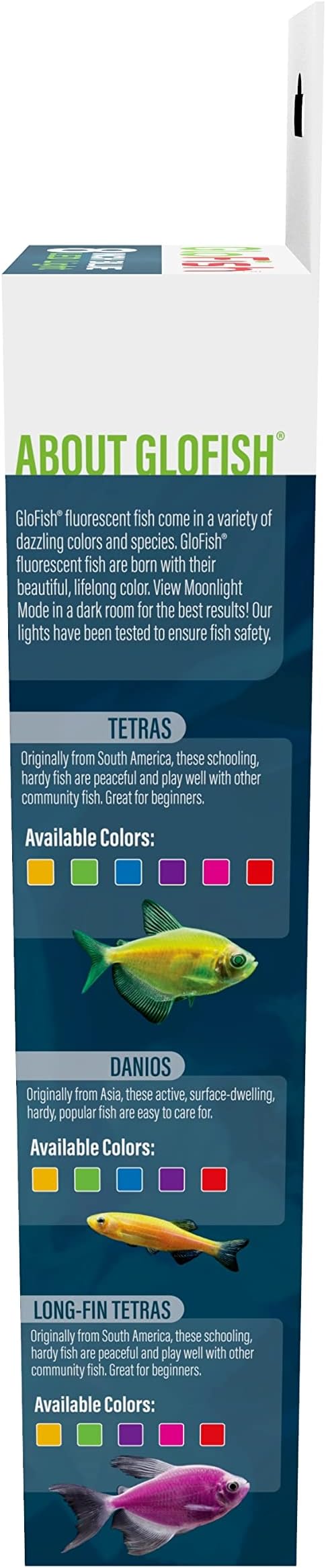 GloFish Blue LED Aquarium Light 8 Inches, 1 Count, Waterproof