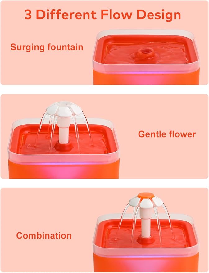 Pet Water Fountain(orange)