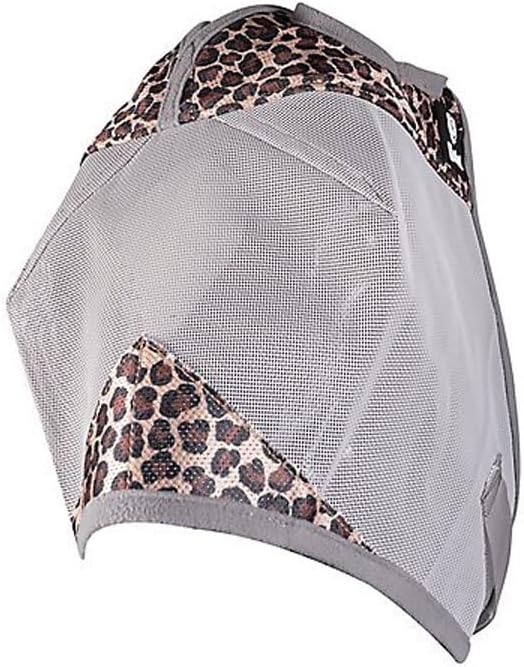 Cashel Crusader Designer Horse Fly Mask, Leopard, Horse