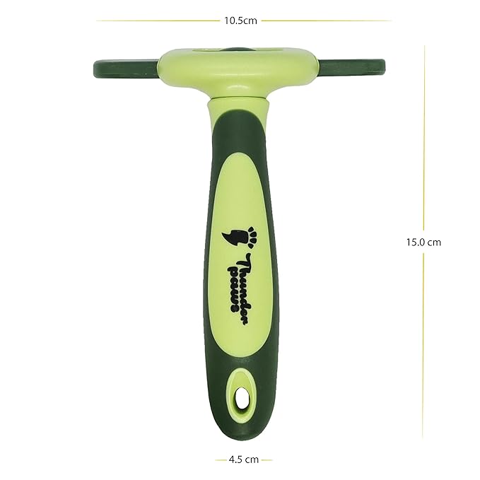 Best Professional De-Shedding Tool and Pet Grooming Brush, D-Shedz for Breeds of Dogs, Cats with Short or Long Hair, Small, Medium and Large (Green)