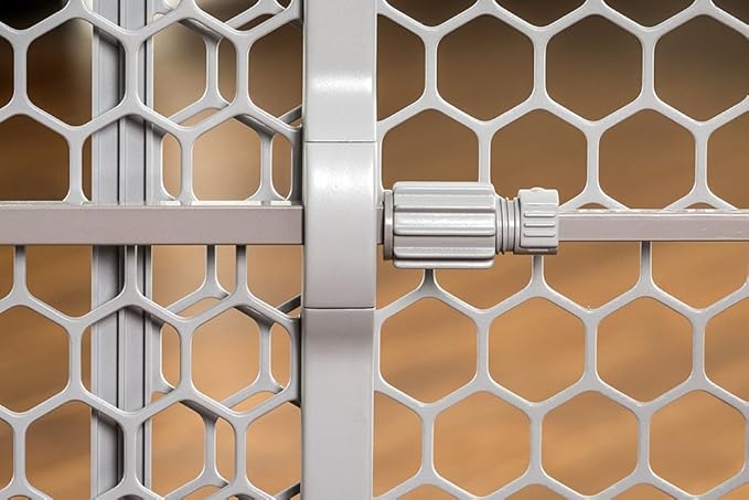 Regalo 192-Inch Super Wide Adjustable Baby Gate and Play Yard, 4-in-1, Bonus Kit, 4 Count (Pack of 1 & Easy Fit Plastic Adjustable Extra Wide Baby Gate, 1 Count (Pack of 1)