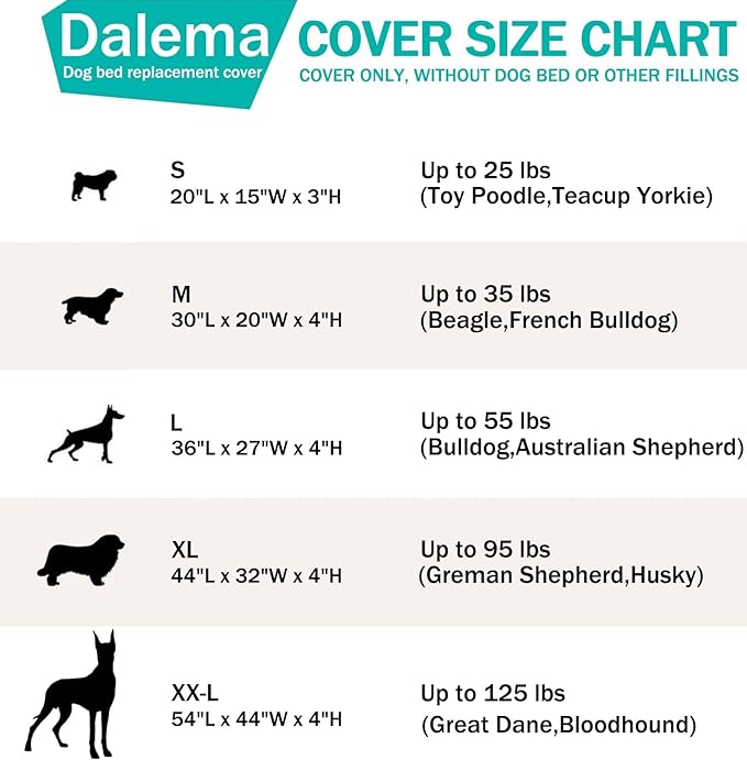 Dog Bed Cover 30Lx20Wx4H Inch.Waterproof Heavy Duty Durable Oxford Dog Bed Replacement Covers with Zipper.Washable Removable Pet Bed Mattress Protector Cover.Grey,Cover Only.