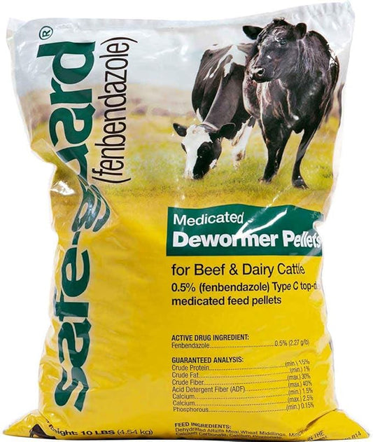 OXYGEER Merck Animal Health Safe-Guard Dewormer 0.5% Alfalfa-Based Pellets 10lb
