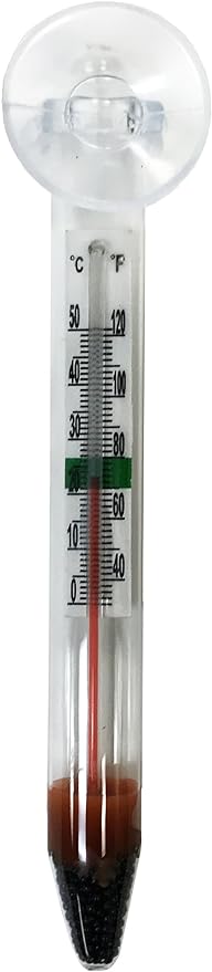 PENN-PLAX Therma-Temp Floating Aquarium Thermometer – Mercury Free – Safe for Freshwater and Saltwater Fish