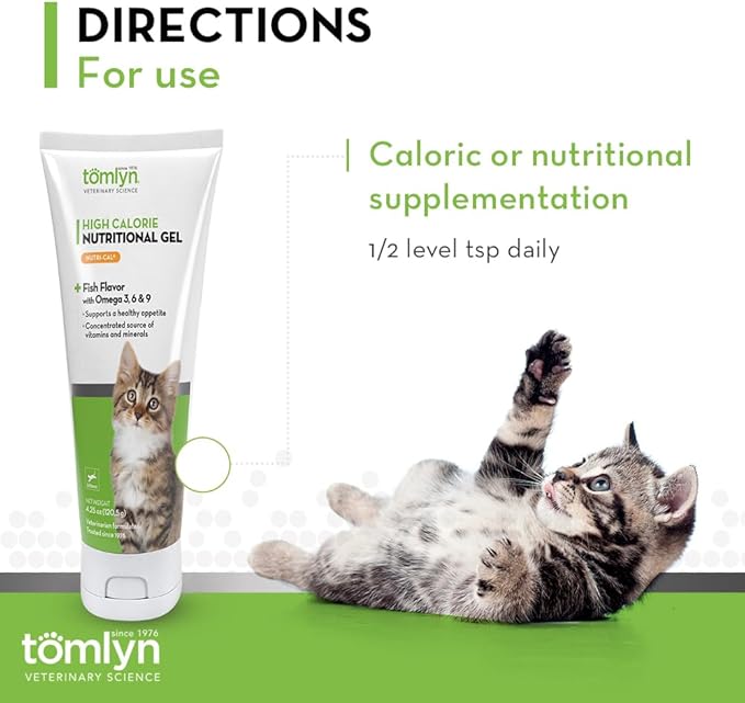 Tomlyn High Calorie Nutritional Gel for Kittens (Nutri-Cal) 4.25 oz