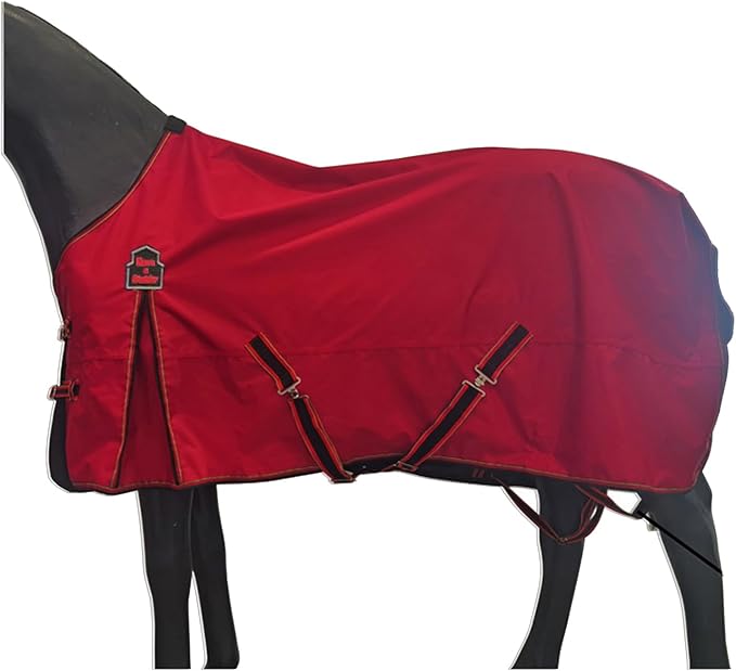 600Denier Waterproof and Breathable Horse Sheet Rip-Stop Turnout Rain Sheet Horse Blanket with Removable Leg Straps