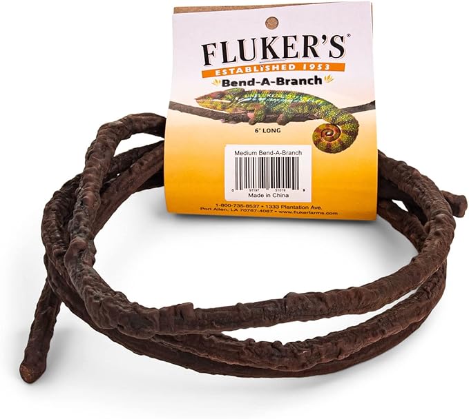 Fluker's Small Animal Bend-A-Branch Pet Habitat Decor, Medium, brown