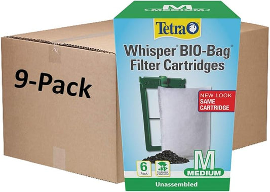 Tetra Whisper Bio-Bag Filter Cartridges for Aquariums - Ready to Use Medium