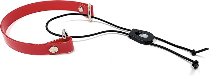 Sparky Pet Co - ECollar Replacement Strap - Bungee Dog Collar - Waterproof - Adjustable - Secure Nexus Wheel Lock - for Electronic Training & Invisible Fence Systems - 1" (Red)