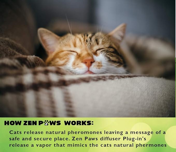 Kit - No Scent - 1 Diffuser + 5 Diffuser Cat Relaxant Refills + - Compatibility : Refills fit and are Compatible with All Major Brand diffusers. Comfort Zone, ThunderEase, Relaxivet and Others